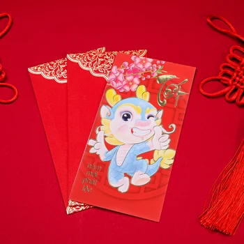 36 Vnt Raudona Vokai Vietnamo Vietnamo Dragon Popieriniai Pinigai Pakelių Kinų Zodiako Popieriaus Kūrybos Paketinių Šalies Pakelių Kišenėje