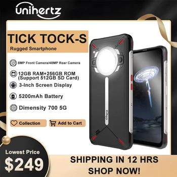 Unihertz Golden Eye 5g Ultra Plonas Tvirtas Išmanųjį telefoną 8GB 256 GB Telefoną Pagalbos Dviračių Šviesos G99 64MP Fotoaparatą, Mobilųjį Telefoną