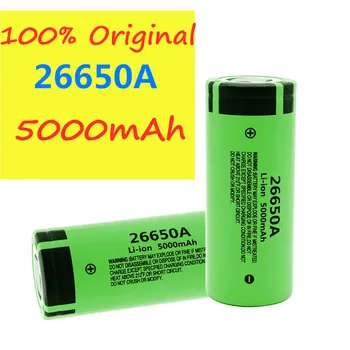 3.7 V 26650 5000mAh Baterijos Li-ion daugkartinio Įkrovimo Baterija 26650A LED Žibintuvėlį, Fakelą Li-ion akumuliatorių baterija