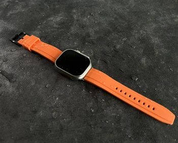 Minkšto Silikono Dirželis Apple watch Band 44mm 40mm 45mm 41mm 49mm Sporto Apyrankė iwatch Serise Ultra 8 7 6 5 3 juostos diržas