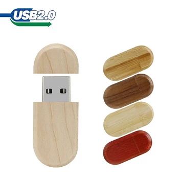 Klevo medienos Asmeninį LOGOTIPĄ, usb2.0 flash drive 4GB 8GB 16GB 32GB 64GB fotografijos dovana Riešutmedžio medienos (Daugiau kaip 10 vnt Nemokama logo)