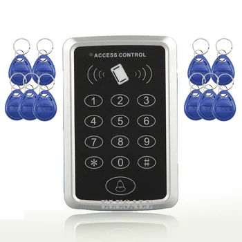 Elektroninių RDA Arti Įvažiavimo Prieigos Valdymas Klaviatūros Slaptažodis Atrakinti 10 RFID Keyfobs Durų Atidarytuvas