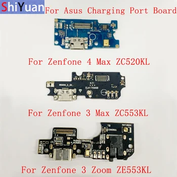 USB Įkrovimo Jungtį Valdybos Flex Kabelis Asus Zenfone 4 Max ZC520KL Zenfone 3 Max ZC553KL Zenfone 3 artinimas ZE553KL Remontas, Dalys
