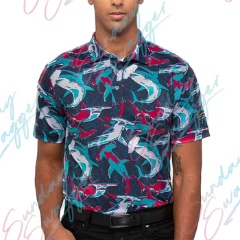sekmadienį swagger Vyrų mados spausdinti POLO marškinėliai vasarą trumparankoviai lauko golfo marškinėliai F4 lenktynių atsitiktinis marškinėliai Žvejybos marškinėliai