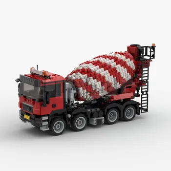 SS-1171 MAN TGS 8x4 Cemento Sunkvežimis iki LasseD Building Block Modelis Spliced Elecreic Žaislas Įspūdį Vaikams Dovanų