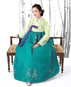 Moterų Hanbok korėjos Originalus Importuojamų Audinių Tradicinių Hanbok už Nuotaka ir Jaunikis ir jo Motinos