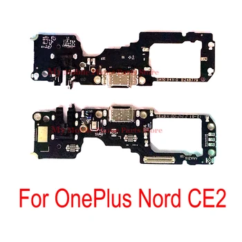 Naujas 1+Nord CE2 USB Įkrovimo lizdas Dock For OnePlus Nord CE2 USB Įkrovimo Kroviklis Valdybos Uosto Doką Flex Kabelis Endoprotezai
