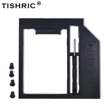TISHRIC Plastikinis Universalus 2nd HDD Caddy 12,7 mm SATA 3.0 Optibay for 2.5