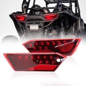 Užpakaliniai Žibintai LED Raudona Objektyvo Galinis Stabdys Tolimosios Šviesos Lempos Pakeitimas 2014-2019 Polaris RZR 1000 900 XP 4 Turbo Žibintai