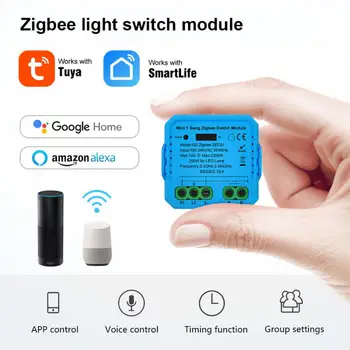 Tuya WiFi ZigBee Smart Switch Modulis Su Neutralus Laidas Reikalingas Mini Smart Home 