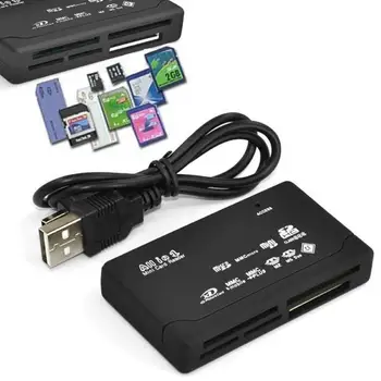 USB 2.0 SD Kortelių Skaitytuvas Adapteris Parama TF CF, SD, Mini SD, SDHC MMC USB 2.0 SD Kortelių Skaitytuvas Adapteris Parama TF CF, SD, Mini SD, SDHC MMC 1