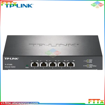 TP-LINK 10 Gigabit Ethernet switch 10gb Tinklo TL-ST1005 Lan Visus 5*10000mbp RJ45 ethernet conector TP-LINK 10 Gigabit Ethernet switch 10gb Tinklo TL-ST1005 Lan Visus 5*10000mbp RJ45 ethernet conector 4