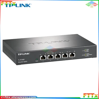 TP-LINK 10 Gigabit Ethernet switch 10gb Tinklo TL-ST1005 Lan Visus 5*10000mbp RJ45 ethernet conector TP-LINK 10 Gigabit Ethernet switch 10gb Tinklo TL-ST1005 Lan Visus 5*10000mbp RJ45 ethernet conector 5