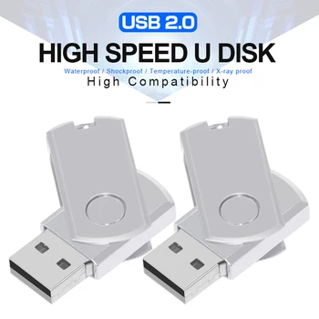 Atsparus vandeniui USB 2.0 high speed flash drive 16GB pen ratai atminties memoria usb U dsik 64GB 32GB 8GB 4GB usb 2.0 vestuvių dovana